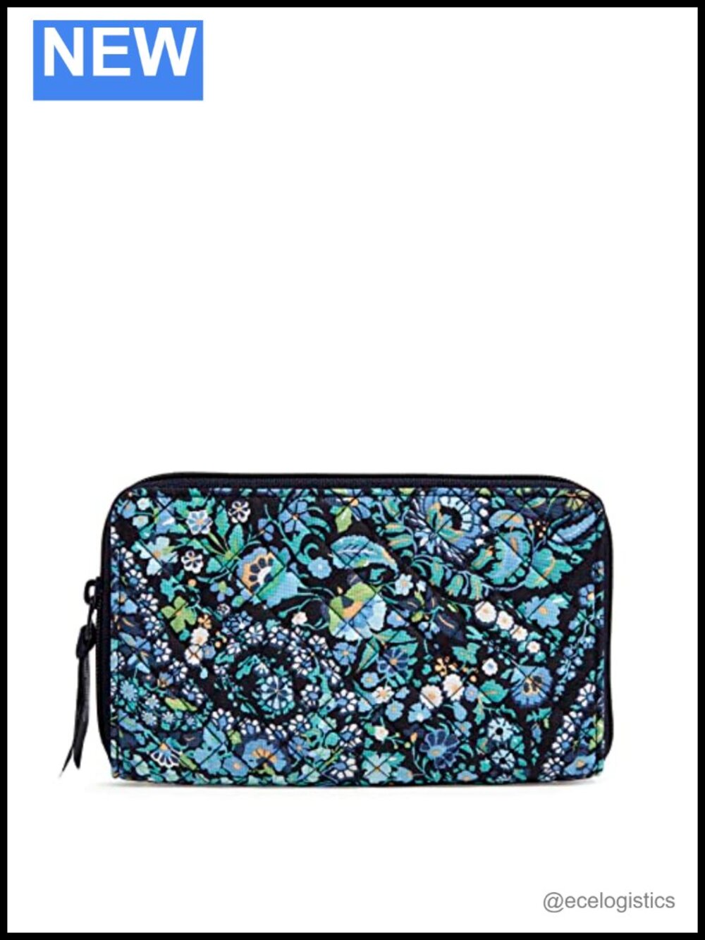Vera Bradley Cotton Deluxe Travel Wallet RFID Protection